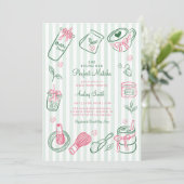 Invitation She Found Her Perfect Matcha Green  Bridal Shower (Debout devant)