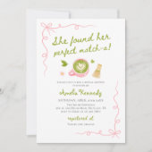 Invitation She Found Her Perfect Matcha Green Bridal Shower (Devant)