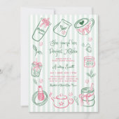 Invitation She Found Her Perfect Matcha Green  Bridal Shower (Devant)