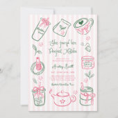 Invitation She Found Her Perfect Matcha Pink Bridal Shower (Devant)
