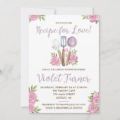 Invitation She Found her Recipe for Love! Bridal Shower (Devant)