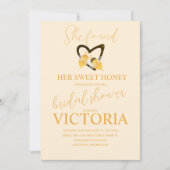 Invitation She found her sweet honey Bee Bridal Shower  (Devant)