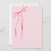 Invitation She is Tying the Knot Pink Bow Bridal Shower (Dos)