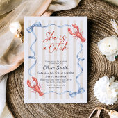 Invitation She’s a Catch Costal Lobster Bridal Shower