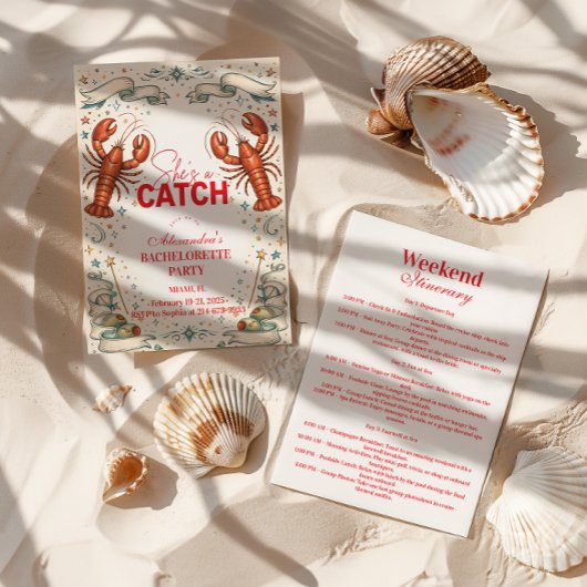 Invitation She’s a Catch Nautical Bachelorette