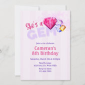 Invitation She’s a Gem Birthday  | Gemstone | (Devant)
