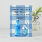 Invitation She’s Ready To Pop Boy Baby Shower (Debout devant)