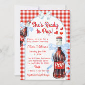 Invitation She’s Ready to Pop Soda Baby Shower (Devant)