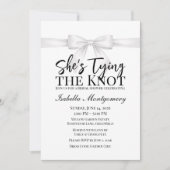 Invitation She’s Tying the Knot Theme White Bow (Devant)