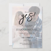 Invitation She Said Yes! Photo Engagement Party  (Devant)