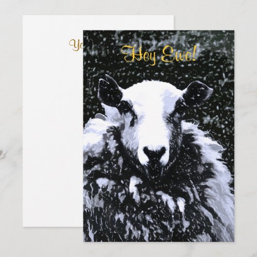 INVITATION SHEEP (Devant / Derrière)