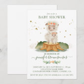 Invitation Sheep Mommy Bunny Baby (Devant / Derrière)