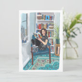 Invitation Shelfie Selfie (Jeny lecture à la maison) (Debout devant)