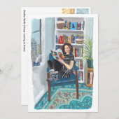 Invitation Shelfie Selfie (Jeny lecture à la maison) (Devant / Derrière)