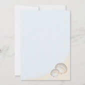 Invitation Shell Beach Sea Shore Mariage (Dos)