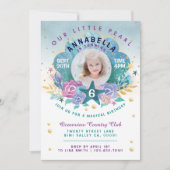 Invitation Shell Peal Under the Sea Photo Anniversaire Invita (Devant)