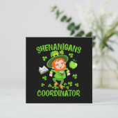 Invitation Shenanigans Coordonnateur Funny Enseignant St Patr (Debout devant)