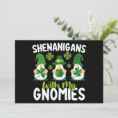 Invitation Shenanigans with My Gnome Gnome St Patrick's Day (Debout devant)