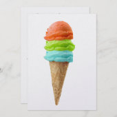 Invitation Sherbet crème glacée - SRF (Devant / Derrière)