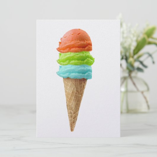 Invitation Sherbet crème glacée - SRF (Debout devant)