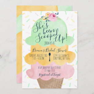 Invitation Sherbet Rupture La Fête des mariées De Crème De Gl