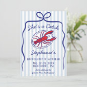 Invitation She's A Catch 3 Day Itinerary Bachelorette Party (Debout devant)