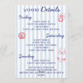 Invitation She's A Catch 3 Day Itinerary Bachelorette Party (Dos)