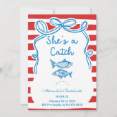 Invitation She's A Catch Bachelorette Celebration (Devant)