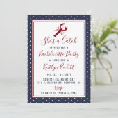 Invitation She's A Catch Bachelorette Party Weekend Itinerary (Debout devant)