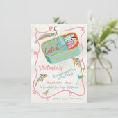 Invitation She's a Catch Bachelorette Weekend Sardine Mermaid (Debout devant)
