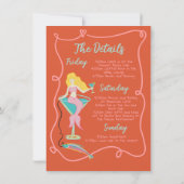 Invitation She's a Catch Bachelorette Weekend Sardine Mermaid (Dos)