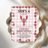 Invitation She's a Catch Coastal Lobster Bridal Shower 