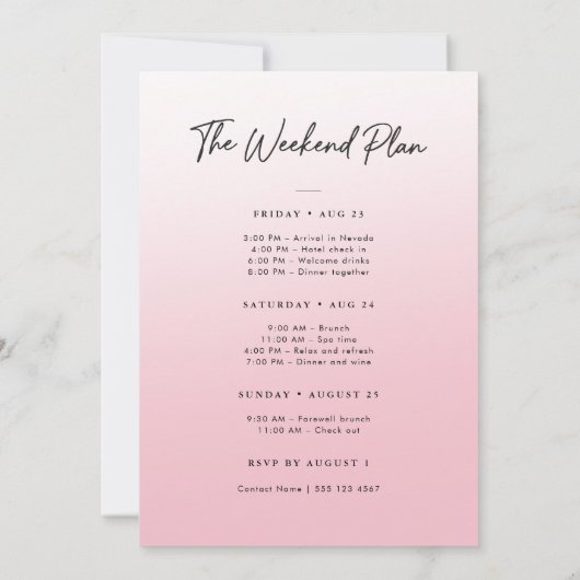 Invitation She's a Catch Modern Script Bachelorette Weekend (Dos)