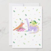 Invitation She's a Three rex Trex Dinosaur Birthday (Dos)