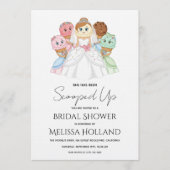 Invitation She's Been Scooped Up Ice Cream Bridal Shower (Devant)