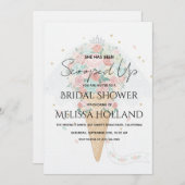 Invitation She's Been Scooped Up Ice Cream Bridal Shower (Devant / Derrière)