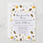 Invitation She's Found Her Honey Bees Floral Bridal Shower (Devant)