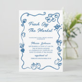 Invitation She's Fresh Off The Market Bridal Shower (Debout devant)