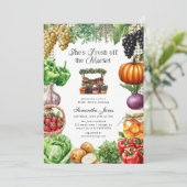 Invitation She's Fresh Off The Market Gingham Bridal Shower (Debout devant)