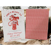 Invitation She's Ready To Pop Baby shower