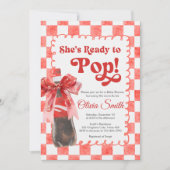 Invitation She's Ready to Pop Baby Shower (Devant)