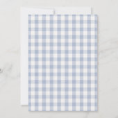 Invitation She's Ready to Pop Boy Blue Gingham Baby Shower (Dos)