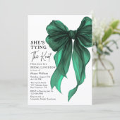 Invitation She's Tying The Knot Bow Bridal Luncheon (Debout devant)