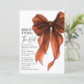 Invitation She's Tying The Knot QR Code Bridal Shower (Debout devant)