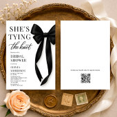 Invitation She's Tying The Knot QR Code Bridal Shower 