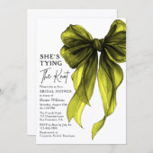 Invitation She's Tying The Knot QR Code Bridal Shower (Devant / Derrière)