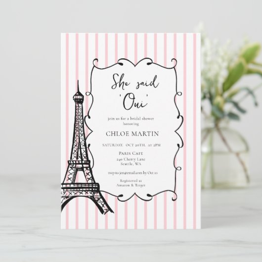 Invitation 'She'She's Oui' Paris (Debout devant)