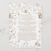 Invitation Sheva Brachot (Devant / Derrière)