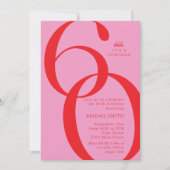 Invitation Shh It's a Surprise 60th Birthday Party (Devant)