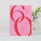 Invitation Shh It's a Surprise 60th Birthday Party (Debout devant)